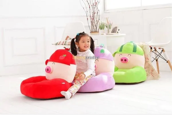 Fancytrader 54cm X 45cm Lovely Stuffed Soft Plush McDull Pig Sofa Tatami, 6 Models,  FT50653 (12)