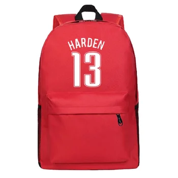 

James Harden Canvas Backpack Teenagers Basket Ball Backpacks Boy Girl School Bag For Student Men Women RuckSack Mochila Escolar