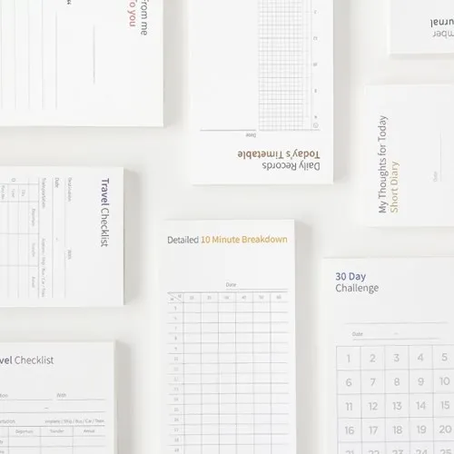 

Mini Pocket The Memo 80P DIY Reading Record Daily Message Travel Checklist Challenge Listing Korean Stationery