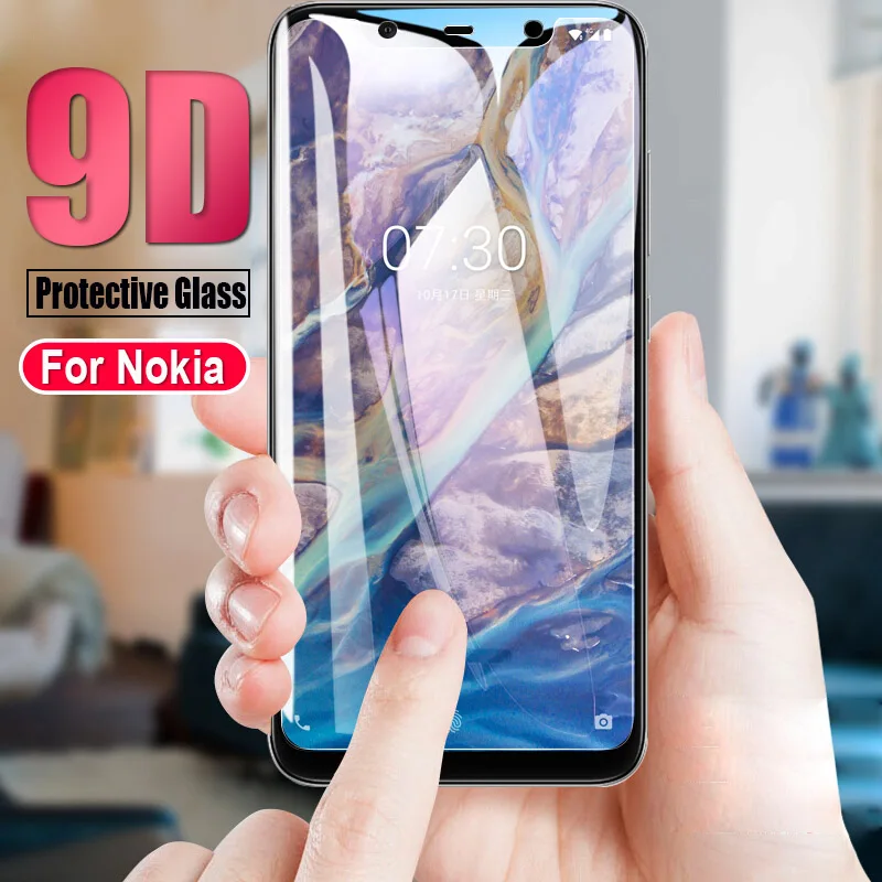 

2 PCs 9D Tempered Glass For Nokia 4.2 3.2 2.2 Screen Protector 9H For Nokia 6.1 Plus 5.1 3.1 7 Plus X3 X6 Protective Glass Film
