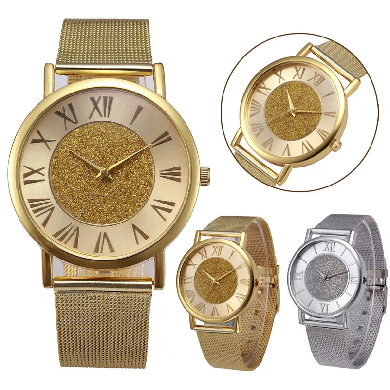 Women's watches brand luxury fashion ladies watch Crystal Stainless Steel Quartz Analog Wrist Watch clock Reloj mujer M03 (3)