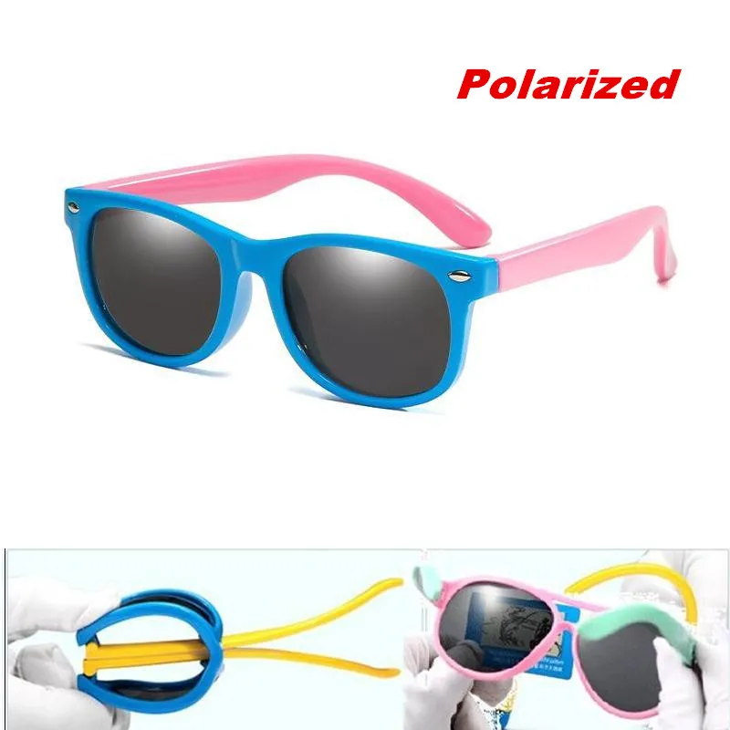 

CHUN Kids Polarized Sunglasses TR90 Boys Girls Sun Glasses Silicone Safety Glasses Gift For Children Baby UV400 Eyewear M162