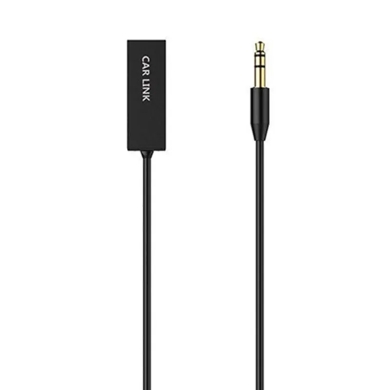 Ihens5 U2 мини беспроводной Bluetooth Aux Handsfree Bluetooth автомобильный комплект аудио адаптер Aux USB на 3,5 мм разъем с микрофоном для автомобильного динамика - Название цвета: Black