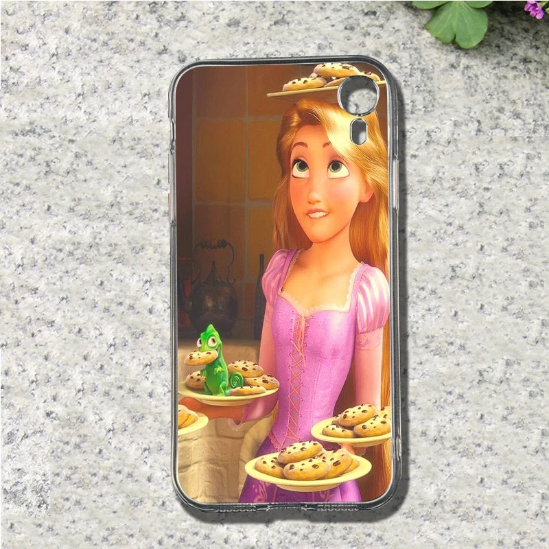 Tangled Рапунцель Хамелеон Мягкий ТПУ чехол для мобильного телефона Iphone 4 4S 5 5S SE 5C 6 S 7