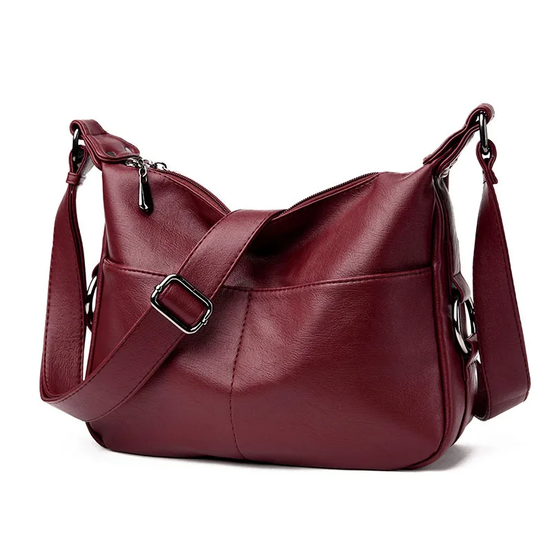 

Women Practical Bag Handbags Roomy Bag Organized Women washable leather Handbags Functional Beautiful Female Large Shoulder Bag