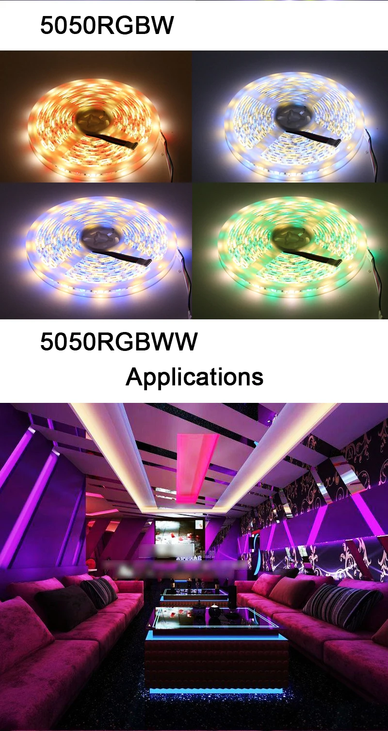 Светодиодная лента 12v rgb Водонепроницаемый 2835 5050 rgbw 5 м адресуемых гибкие светодиодные ленты декоративные полосы освещения