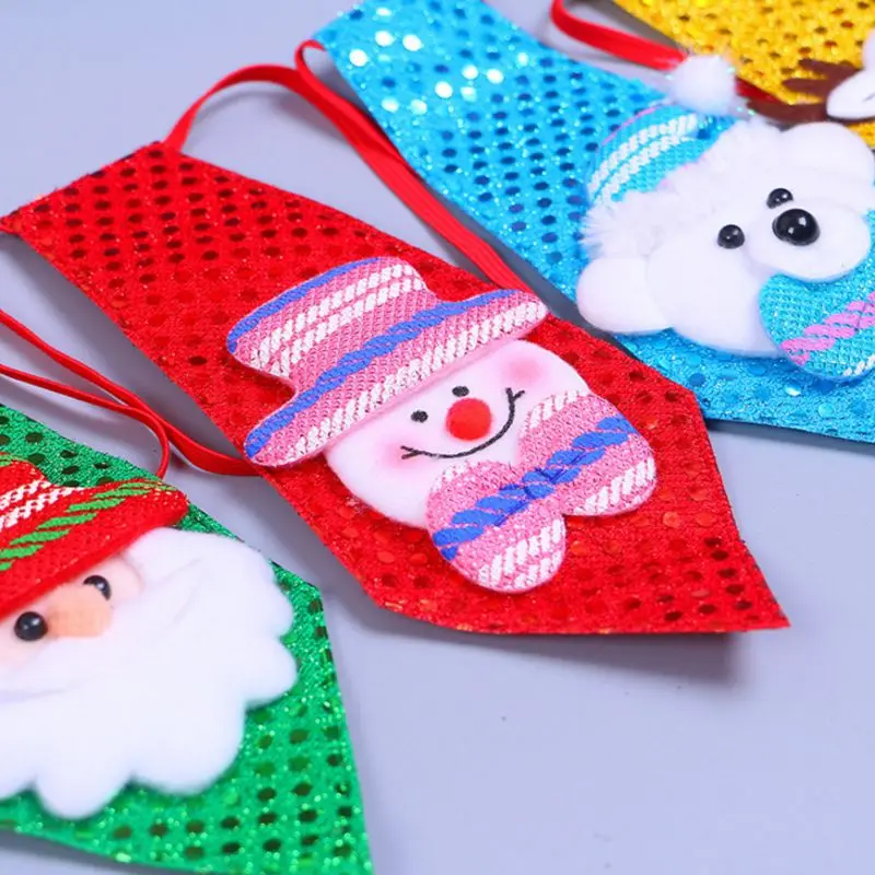 2018 Детские галстук с подсветкой рождественские украшения для дома navidad олень
