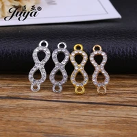 10 pièces divers connecteurs de breloques en cristal infini pour la fabrication de bijoux bracelet à bricoler soi-même collier résultats de bijoux accessoires artisanaux 3