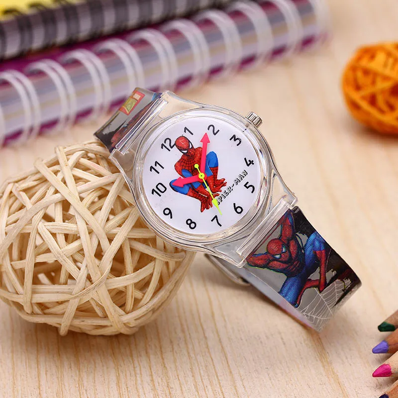 Детский подарок Бэтмен Человек-паук наручные часы детские спортивные часы студенческие часы резиновые мальчики девочки детские игрушки кварцевые часы детский подарок