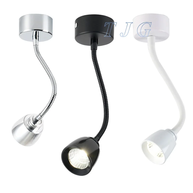 5 Вт 7 Вт светодиодный настенный светильник современная прикроватная лампа для спальни белый черный серебристый свет корпус 360 градусов угол регулируемый настенный светильник AC85-265V