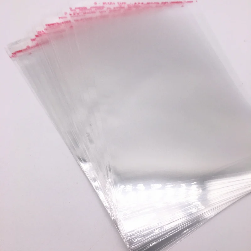 100pcs 5x7cm Resealable Poly Bag Transparent Opp Bag Plastic Bags Self Adhesive Seal Jewellery Making Bag