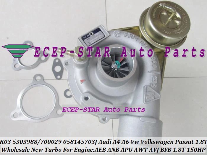 K03 53039880029 53039700029 058145703J Turbo Turbocharger For AUDI A4 A6 VW VOLKSWAGEn Passat 1.8T AEB ANB APU AWT AVJ BFB 150HP (4)