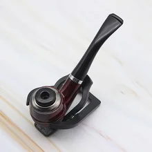 Курительная трубка, деревянная курительная трубка, ручная работа, коричневая курительная трубка, 12 см, деревянная трубка, классические изогнутые трубы, подарок, сигарета, сигарета, трубка