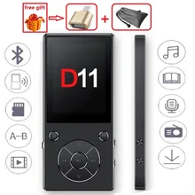 Новейший MP3-плеер ruidu D11 2,4 дюймов HD экран Bluetooth Muis плеер 8 Гб 2,4 дюймов радио Fm видео электронная книга TF карта PK benjie k11