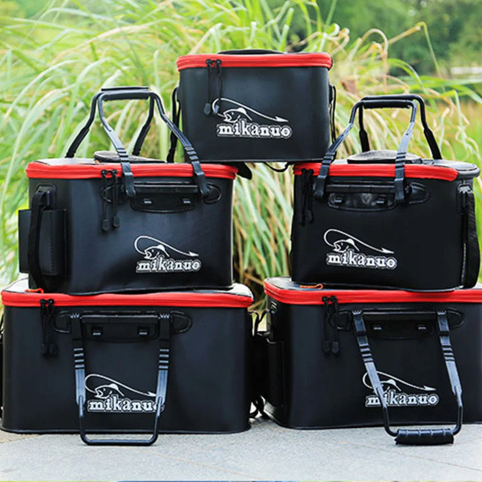  WALK FISH Portable EVA Fishing Bag Collapsible Fishing Bucket Live Fish Box Camping Water Container - 32964540854