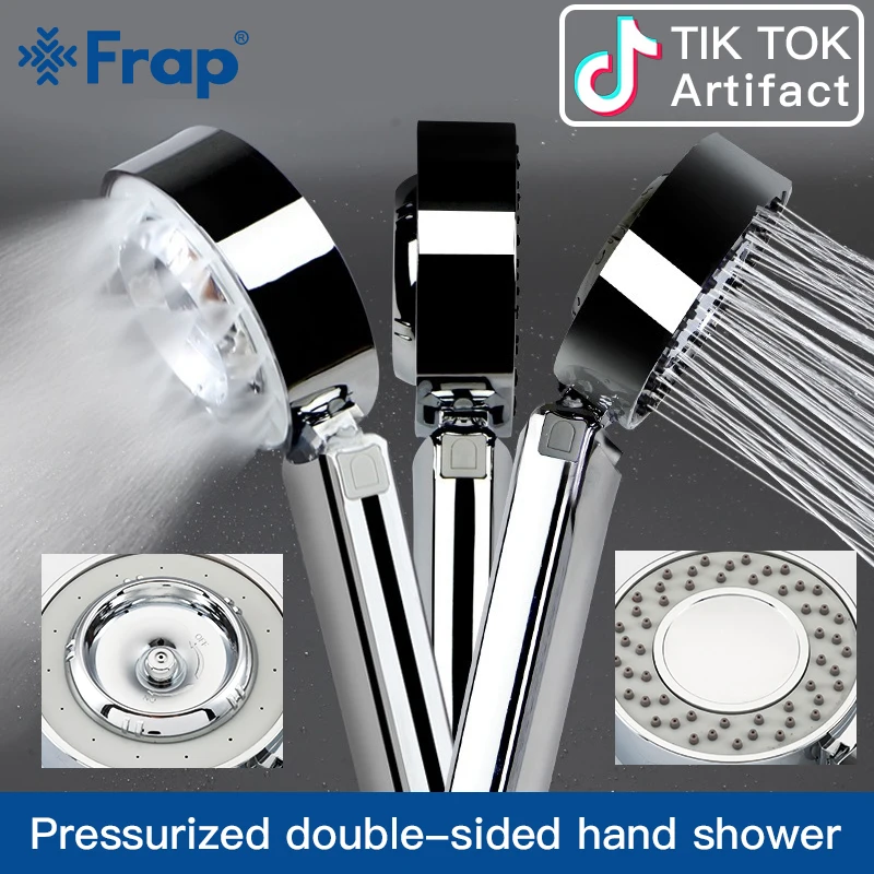 

Frap TIKTOK HOT two type SPA water sprinkler pressurized shower head handheld high-pressure atomized rain beauty shower head