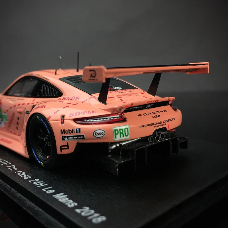 Ограниченное предложение 1/43 супер автомобиль 911 RSR Розовая Свинья Ле Ман модель дома дисплей коллекция мебели