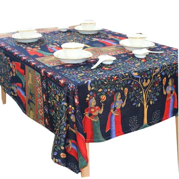 

Hot Sale Phuket Style Table Cloth Home Outdoor Coffee Table Cloth Hotel Restaurant Table Cover