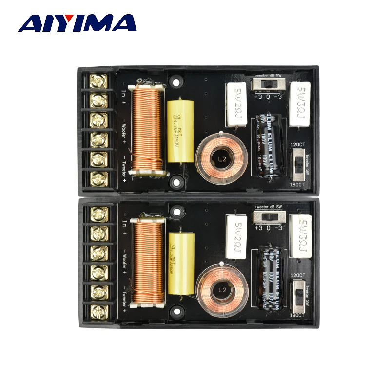 AIYIMA 2 шт. кроссовер полосный HiFi Звук автомобильные динамики твитер бас частоты