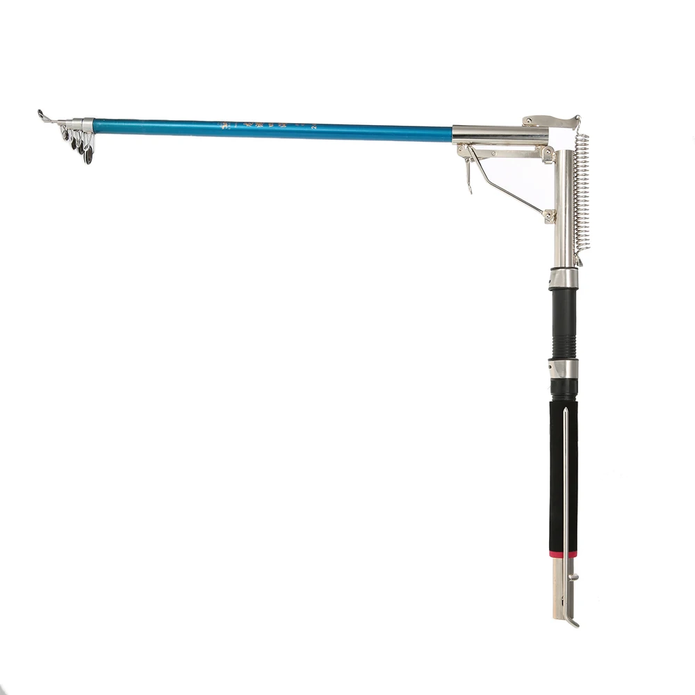 1.8m 2.1m 2.4m 2.7m Automatic Fishing Rod (Without Reel) Sea River Lake Stainless Steel Automatic Fishing Rod Fish Pole