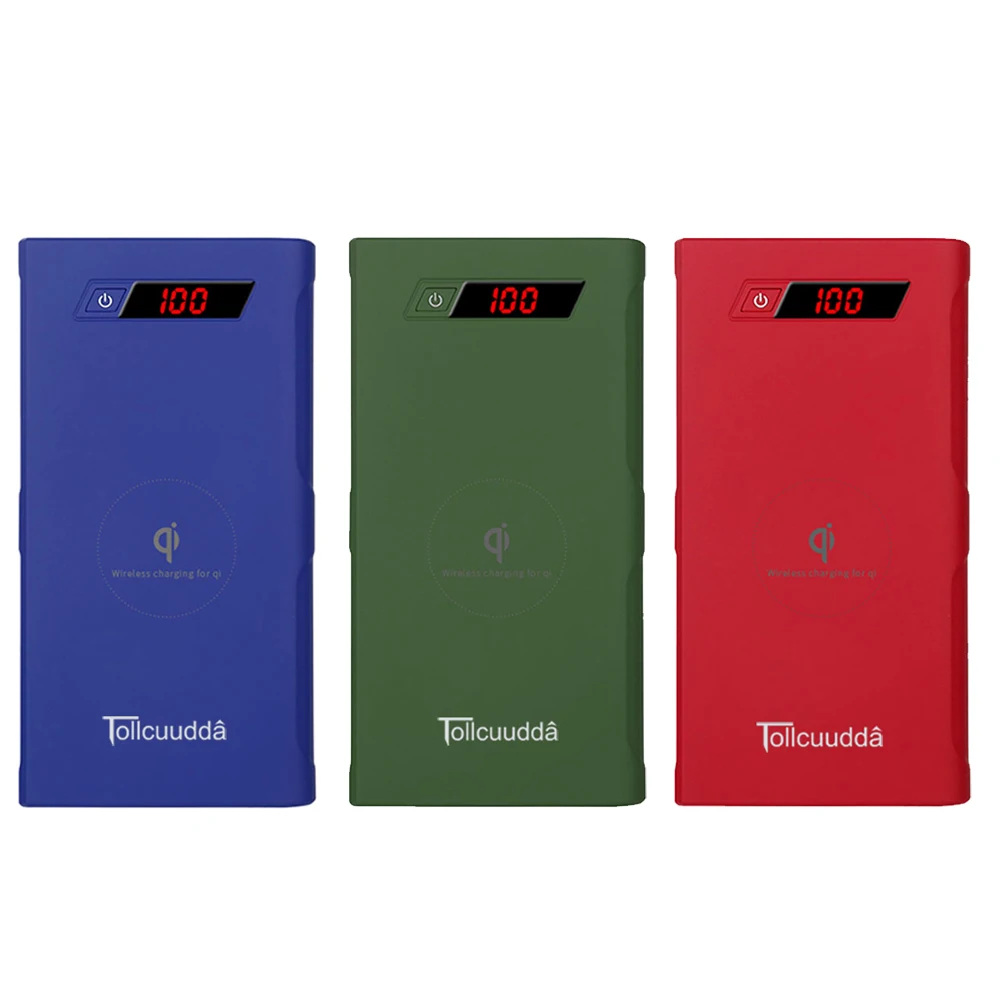 LCD 12000mAh QI Wireless Power Bank Charger For iPhone X 8 Battery Charger Wireless Charging Pad for Samsung powerbank Dual USB