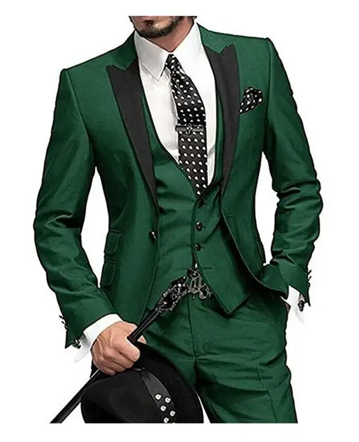 Buy 2019 Latest Coat Pant Designs Green Men Suit Slim
