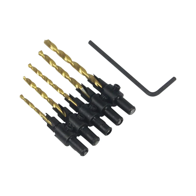 DEKO 1/4 шестигранный хвостовик Сверло высокоскоростное стальное