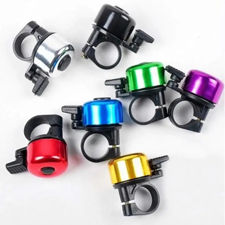 

Aluminum Alloy Loud Sound Bicycle Bell Handlebar Safety Metal Ring Environmental Bike Cycling Horn Multi Colors 1pcs