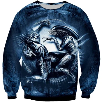 

PLstar Cosmos 2018 Predator and Alien Drop Shipping 3D Print Fashion Hoodies Women/Men's Casual Hooded Sweatshirt Top