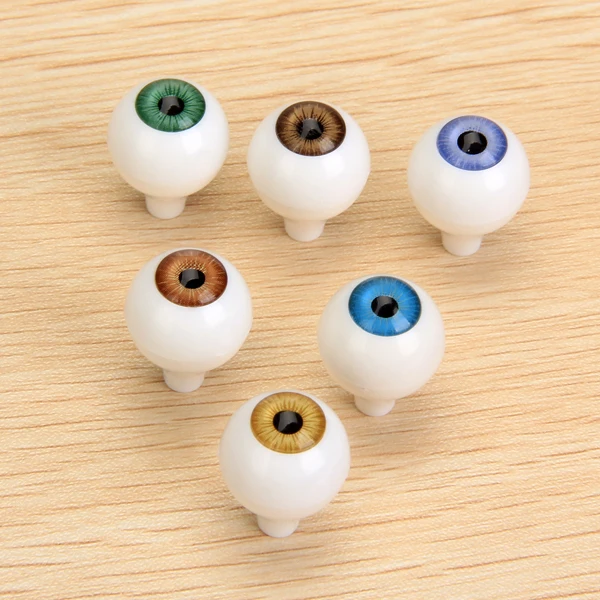 8pcs 14mm Round Acrylic Doll Eyes Eyeballs For Porcelain Vinyl Doll Holloween Mask
