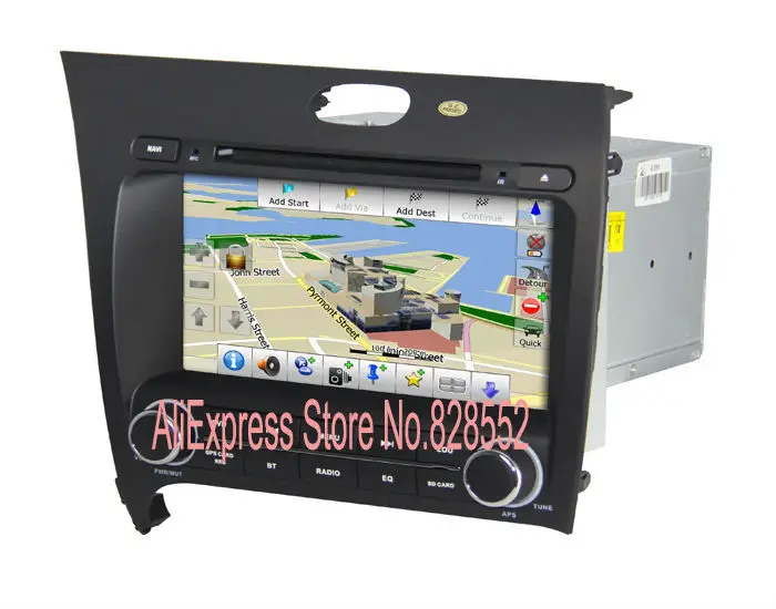 Бесплатная доставка автомобильный Dvd Gps для Kia Cerato/K3 2013 Built in GPS навигация Bluetooth