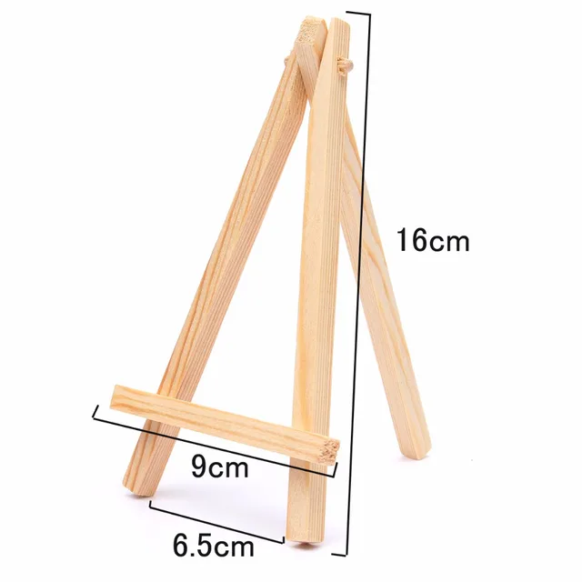 10pcs/lot Mini Artist Wooden Easel Wood Wedding Table Card Stand Display Holder For Party Decor 9*16cm 3