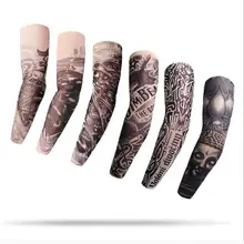 1 шт. Новая модная Татуировка теплый рукав унисекс УФ Защита наружная Временная подделка рукав с татуировками грелка рукав Манга