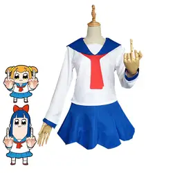 Аниме ПОП-команда EPIC Popuko Pipimi Косплэй костюм девушки милые Sailor платья японская школьная форма на Хэллоуин карнавальный наряд