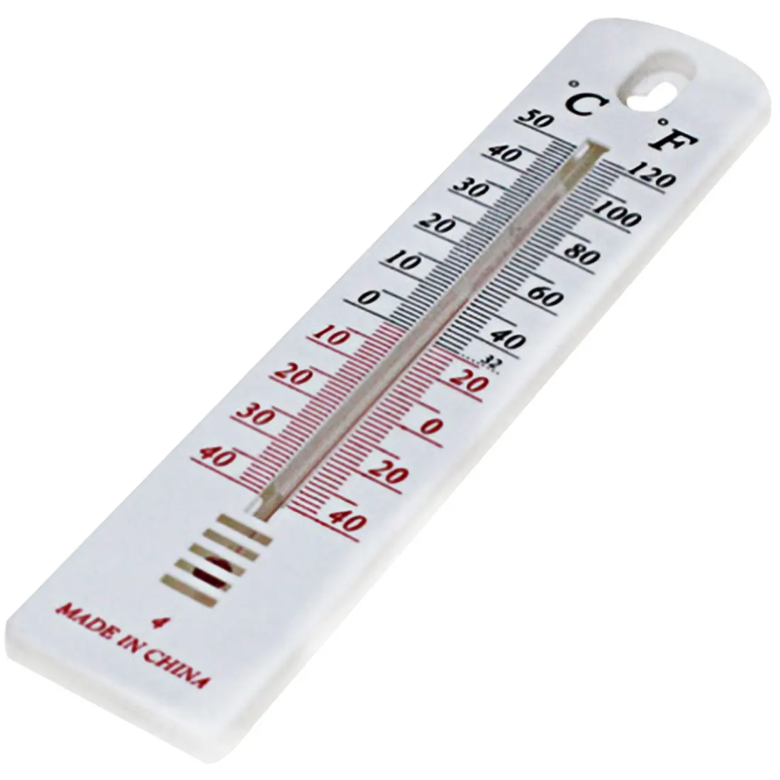 

19x4cm Mini Wall Hung Hang Thermometer -40-50C For Outdoor Garden House Garage Indoor House Office Room