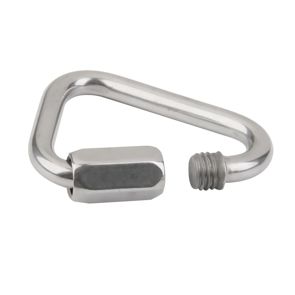 Durable Small Mountaineering Climbing 12KN Triangle Carabiner Hiking Keychain Snap Clip Hook Kettle Buckle Carabiner Accessories