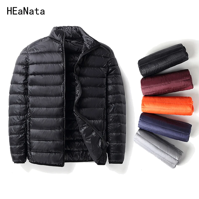 

2019 Winter men Ultralight Jacket White Duck Down Jacket Men Down Jackets Outdoors Winter Male Casual down jacketCoat Parka Men