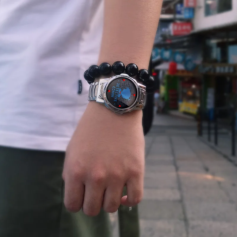[Detective Conan] Лазерная раскладушка Аниме часы водонепроницаемый манга ролевые часы Косплей Персонаж Мультфильма Шиничи для детей подарок