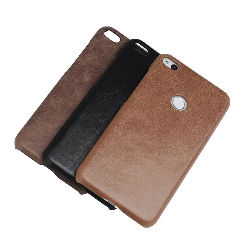 

Genuine Leather Back Cover For Huawei Honor 8 Lite Frosted Phone Case Protective Coque For Huawei Honor 8Lite Case Fundas