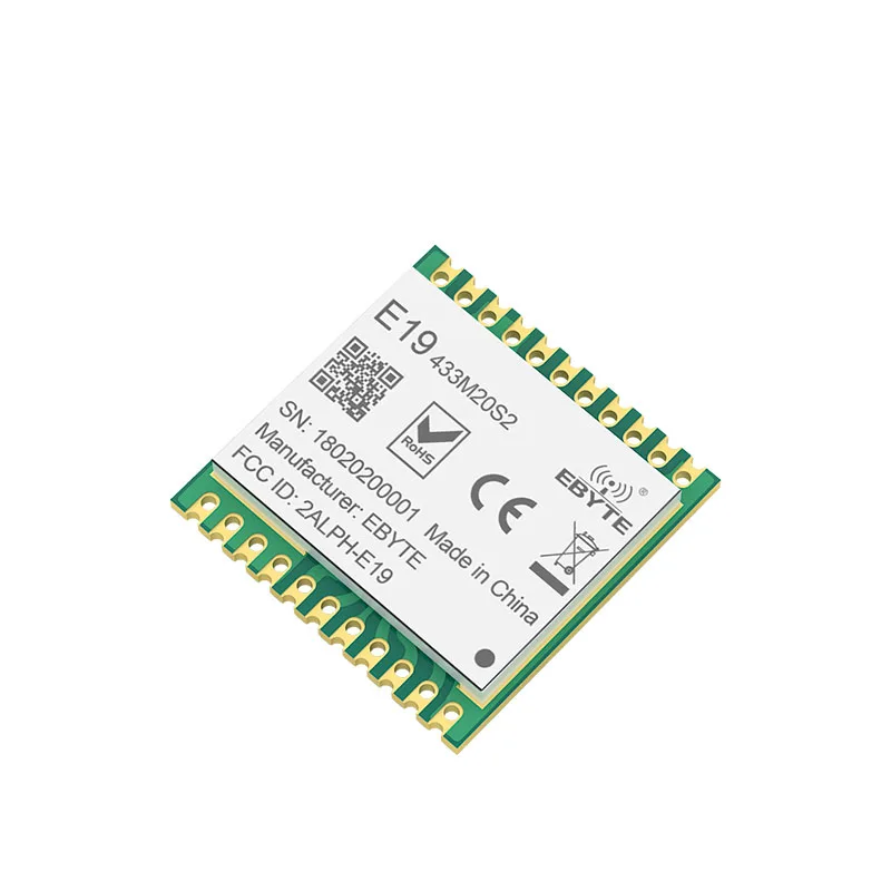 SX1278 LoRawan LoRa 433 МГц модуль 20dMm E19-433M20S2 SMD беспроводной передачи SPI интерфейс большой диапазон отверстие для штампа