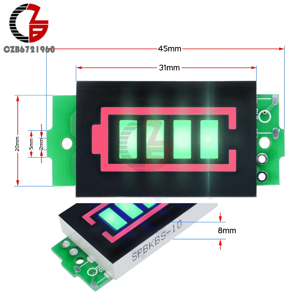 1 S/2 S/3 S/4S/6 S/7 S 12V 18650 Li-po литий-ионный аккумулятор Емкость Вольтметр с индикатором питания Тестер Синий Зеленый светодиодный дисплей Панель