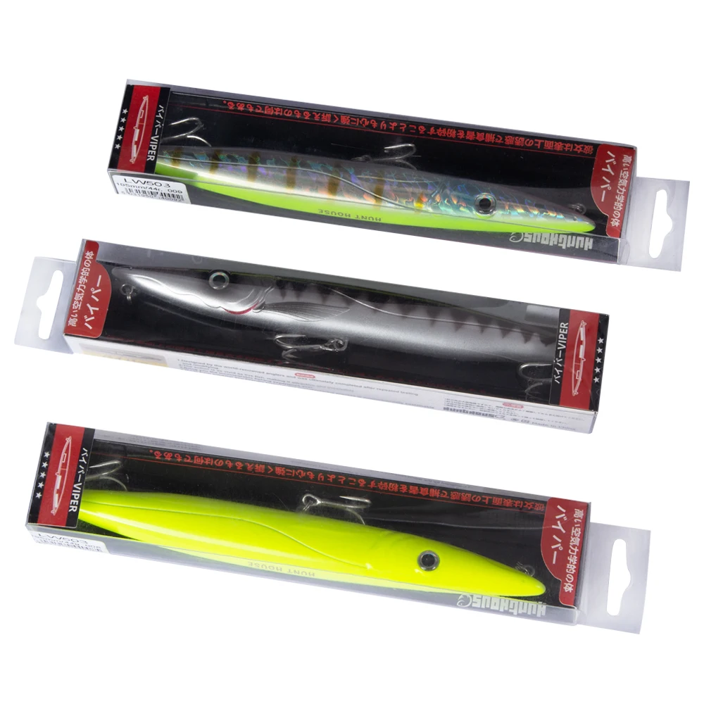 Hunthouse новая приманка stickbait topwater рыболовные карандашные приманки жесткая Приманка для окуня 195 мм 44 г для морского окуня