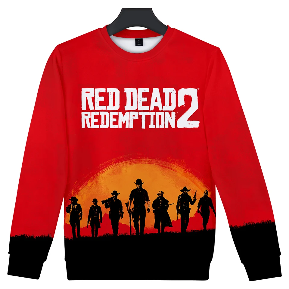 

HIP HOP style 3D RED DEAD REDEMPTION Print Women/men Clothes Casual Harajuku Hoodies Sweatshirts Printed Free Shipping