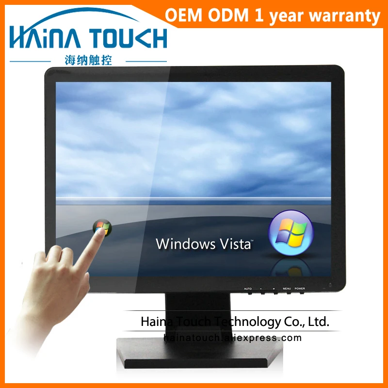 4:3 19 inch Flat Screen Touch Screen Monitor, VGA/HDMI ...