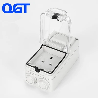 

IP56 waterproof socket weatherproof switch light Outdoor Wall Power Socket Standard Electrical Outlet Grounded