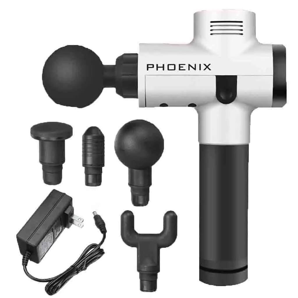 

Phoenix Electronic Therapy Muscle Massage Gun High Frequency Vibration Massage Theragun Body Relaxation Pain Relief Massager