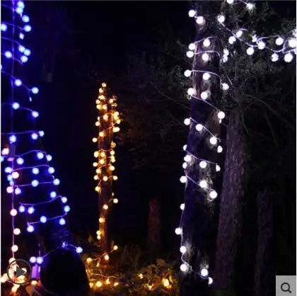 10 м маленький шар светодиодный гирлянда сказочные огни Новогодняя Рождественская Декоративная гирлянда светодиодный гирлянда Рождественские огни наружные Luzes De Natal