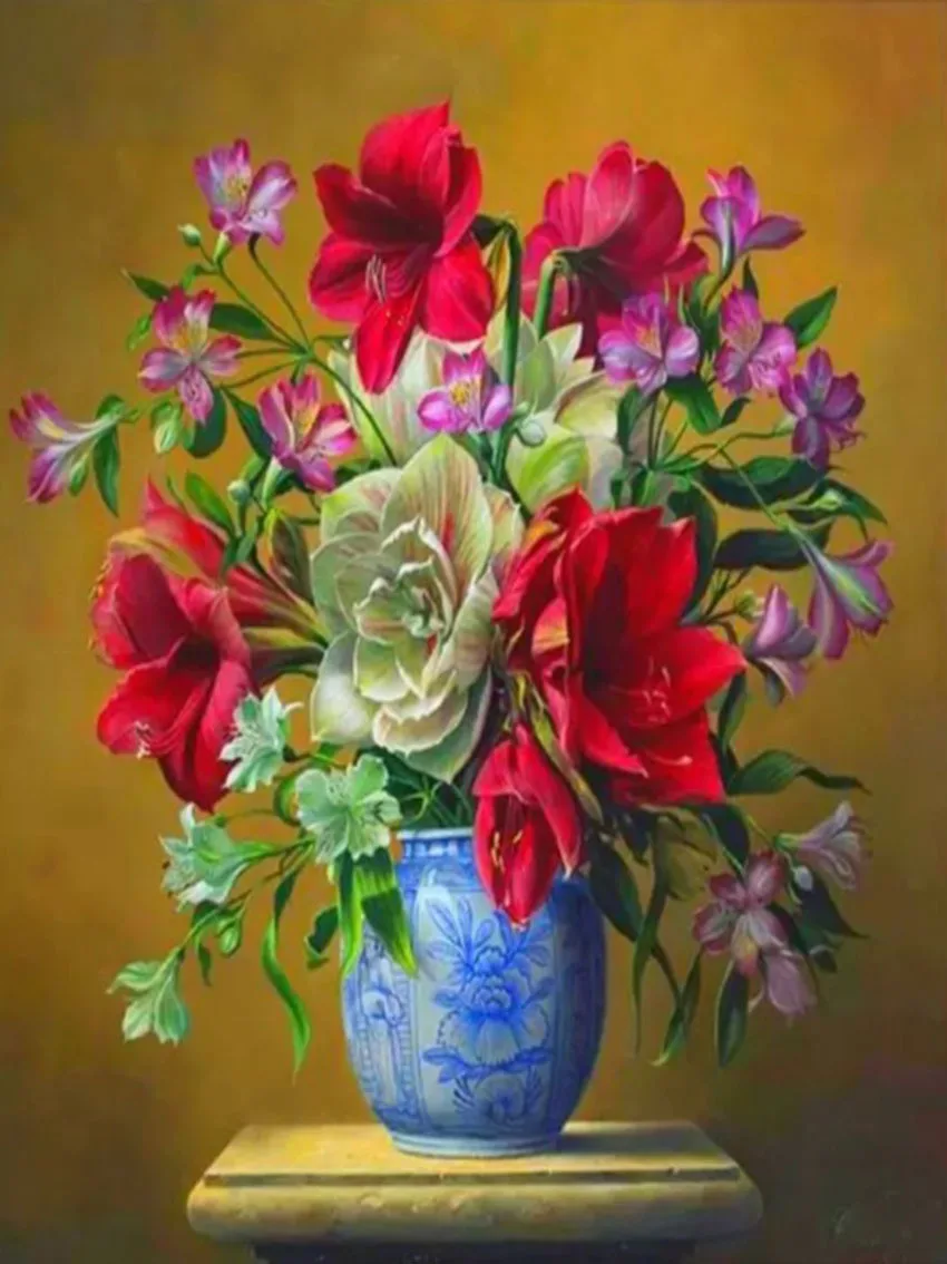 

3d embroidery,diamond painting embroidery,flowers,diamond painting full square,diamond embroidery flowers