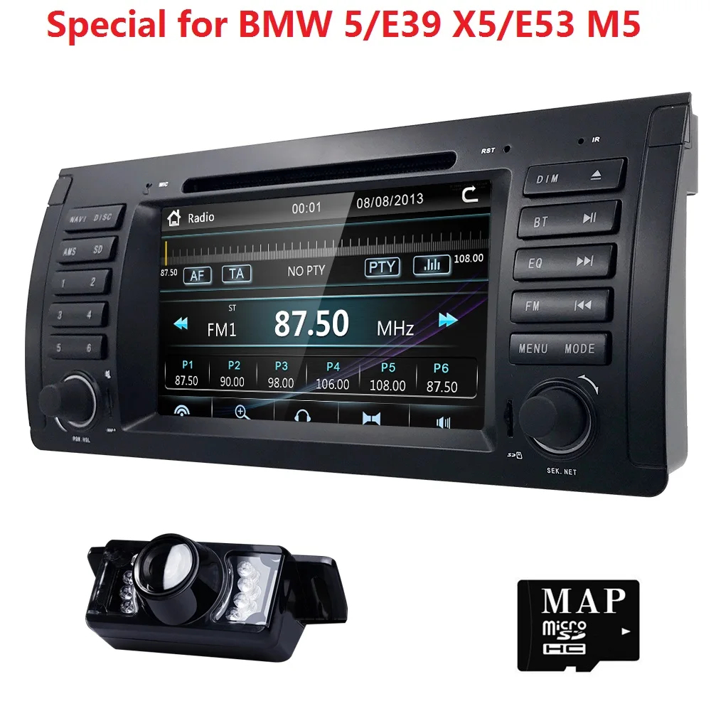 1 Din автомобильный DVD плеер для BMW E39 E53 E38 M5 X5 1996 1997 1998 1999 2000 2001 2002 2003 мультимедиа GP