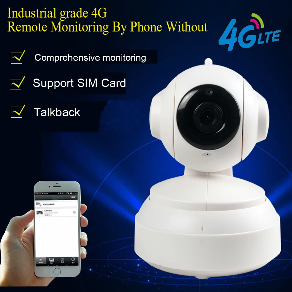 1080P 3G 4G sim карта 2 0 мегапиксельная HD P2P сеть PT Беспроводная ip камера канальная Аудио